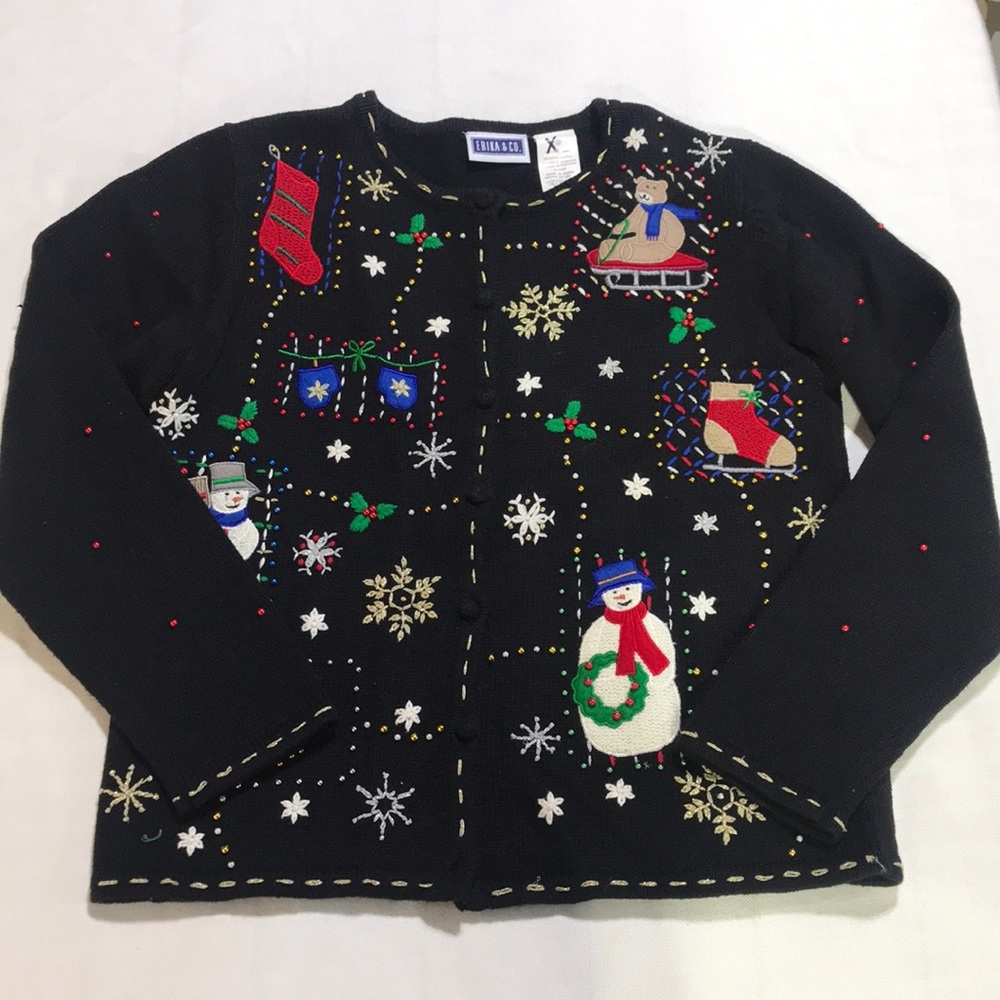 Christmas Holiday Cardigan Sweater